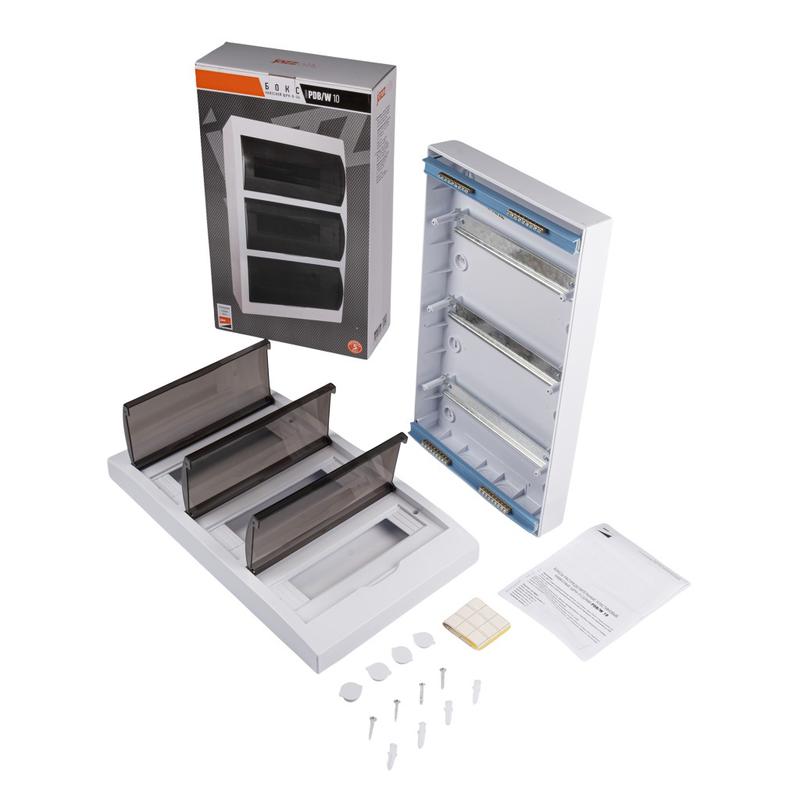 Бокс модульный накладной PDB/W 1036 WH (ЩРН-П-36) IP41 пластик. Pro JazzWay 5071704 в интернет-магазине Рэмкабель