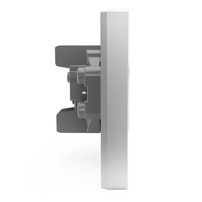 Розетка 2-м СП Pixel 16А IP20 без заземл. в сборе алюм. TOKOV ELECTRIC TKE-PX-R2F-C03 в интернет-магазине Рэмкабель