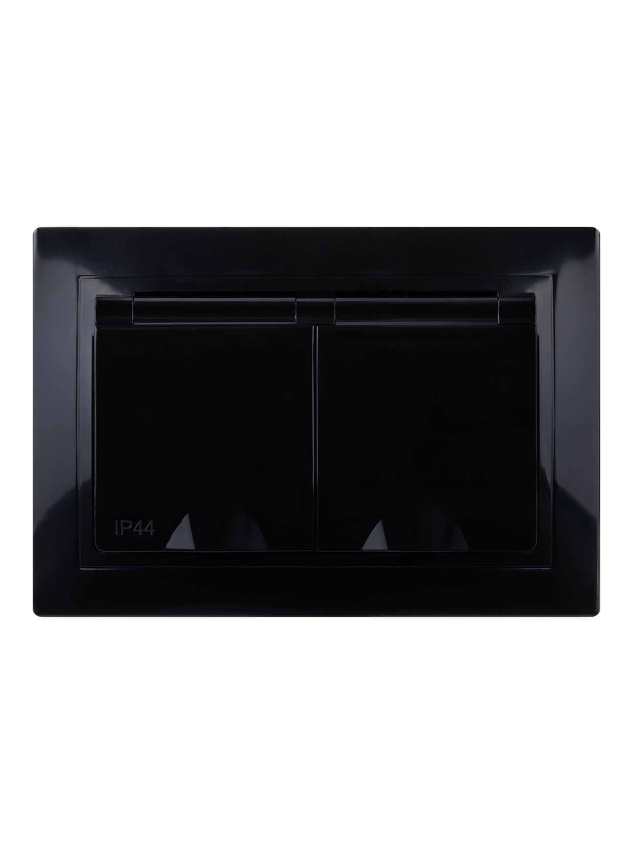 Розетка двойная 2П+З с защитными шторками и крышкой 16А 250В IP44 TDM SQ1814-0876 в интернет-магазине Ремкабель