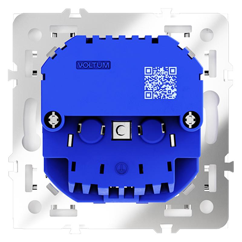 Розетка 1-м СП S70 16А с USB A+С с заземл. защ. шторки механизм бел. матов. Voltum VLS040502 в интернет-магазине Рэмкабель