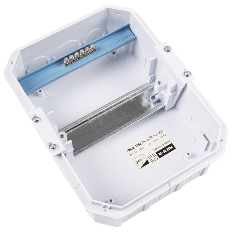 Бокс модульный встраив. PDB/R 1006 WH (ЩРВ-П- 6) IP41 пластик. Pro JazzWay 5071735 в интернет-магазине Рэмкабель