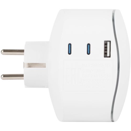 Разветвитель 3-м SP-3e-3USBAC-W + 3 USB A+C с заземл. со шторками 16А бел. Эра Б0069081 в интернет-магазине Рэмкабель