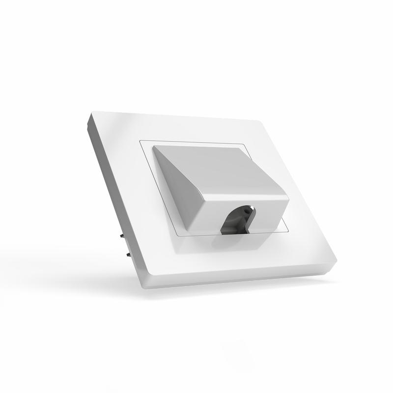 Вывод кабеля СП Pixel IP20 механизм бел. TOKOV ELECTRIC TKE-PX-CP-C01 в интернет-магазине Рэмкабель