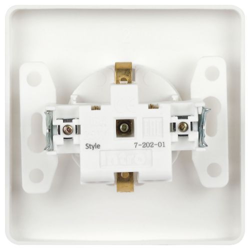 Розетка 1-м СП Style 7-202-01 16А 250В IP20 2P+E Schuko с заземл. бел. Intro Б0060619 в интернет-магазине Рэмкабель
