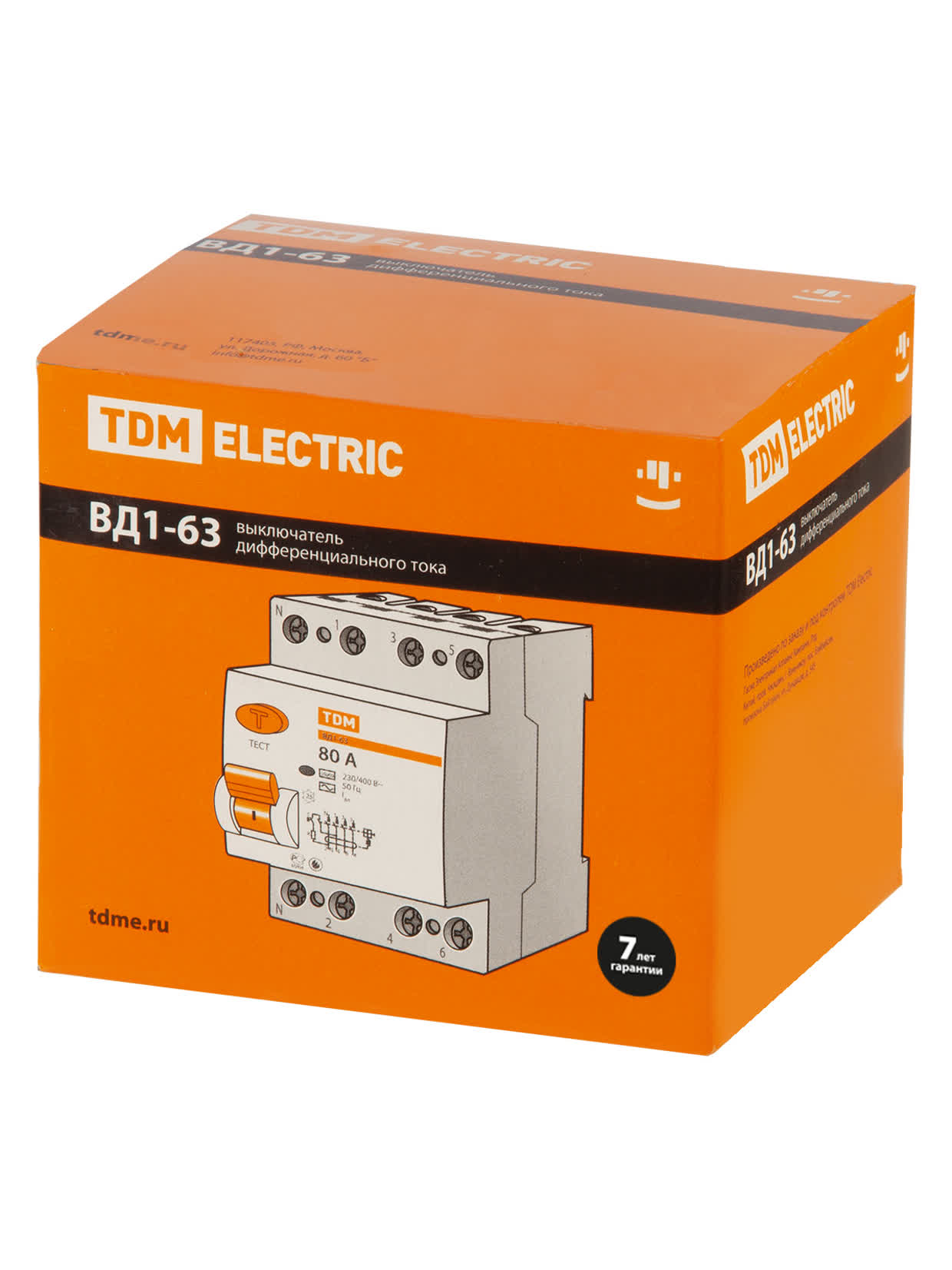 Выключатель дифференциального тока (УЗО) ВД1-63 4P 32A 30mA TDM SQ0203-0035 в интернет-магазине Ремкабель