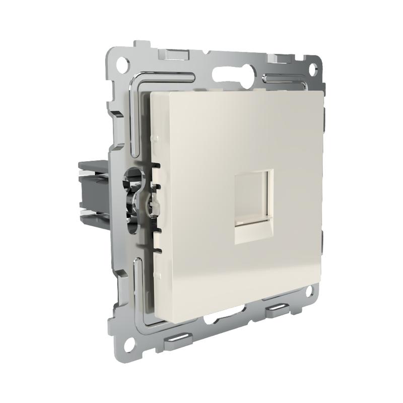 Розетка компьютерная 1-м СП Pixel RJ45 кат.5E механизм беж. TOKOV ELECTRIC TKE-PX-RC1-C02 в интернет-магазине Рэмкабель