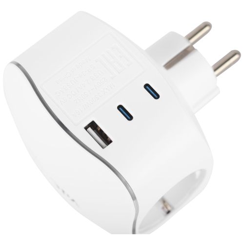 Разветвитель 3-м SP-3e-3USBAC-W + 3 USB A+C с заземл. со шторками 16А бел. Эра Б0069081 в интернет-магазине Рэмкабель