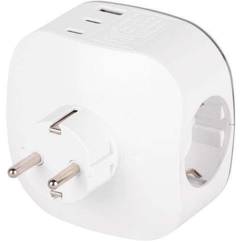 Разветвитель 3-м SP-3e-3USBAC-W + 3 USB A+C с заземл. со шторками 16А бел. Эра Б0069081 в интернет-магазине Рэмкабель