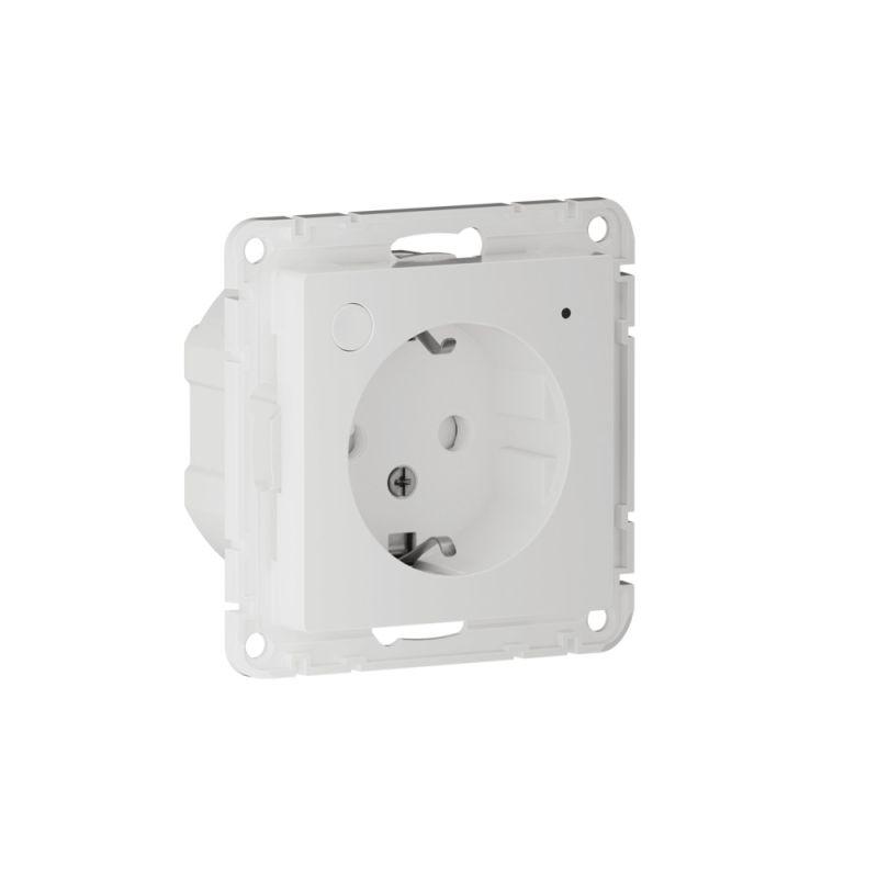 Розетка AtlasDesign Smart 16А L+N с заземл. защ. шторки Zigbee механизм бел. SE ATN000145Z в интернет-магазине Рэмкабель
