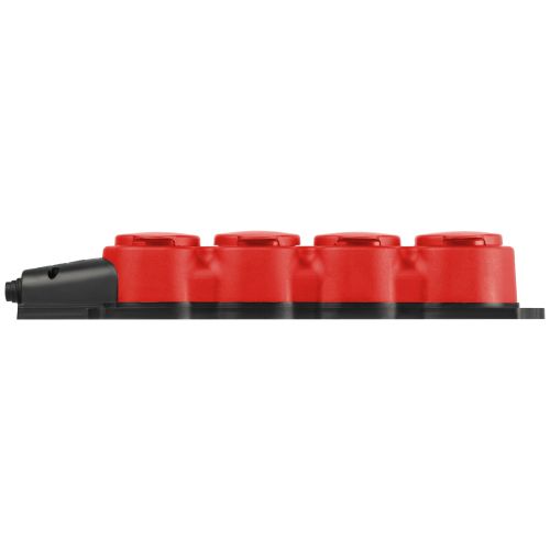 Колодка 4-м с заземл. 16A IP44 KX-4e-RED-IP44 каучук. красн. Эра Б0068456 в интернет-магазине Рэмкабель