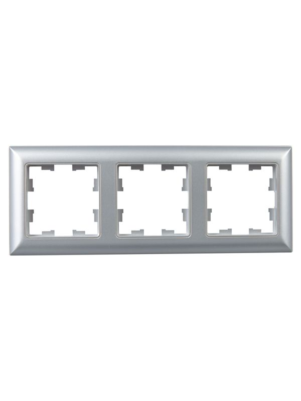 Рамка 3-м BRITE РУ-3-Бр алюм./алюм. IEK BR-M32-12-K47 в интернет-магазине Рэмкабель