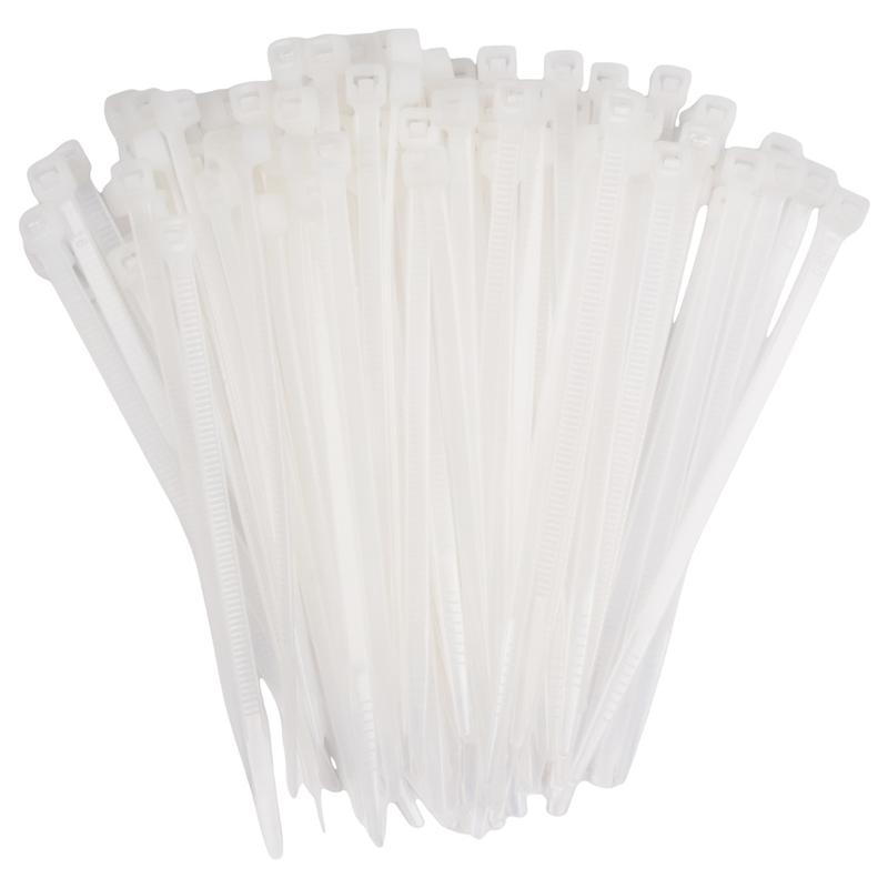 Хомут кабельный (стяжка) PCT 3.6х100-100WH 3.6х100 PA6.6 бел. (уп.100шт) JazzWay 5053700 в интернет-магазине Рэмкабель