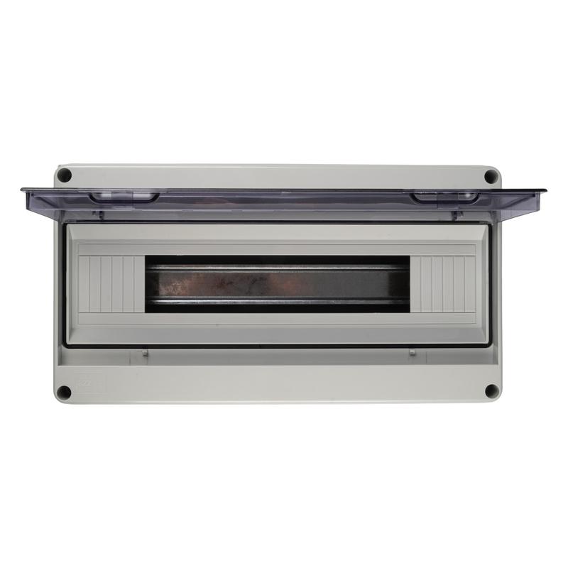 Бокс модульный накладной PDB/W 4018 GR (ЩРН-ПГ-18) IP65 пластик. Pro JazzWay 5072121 в интернет-магазине Рэмкабель