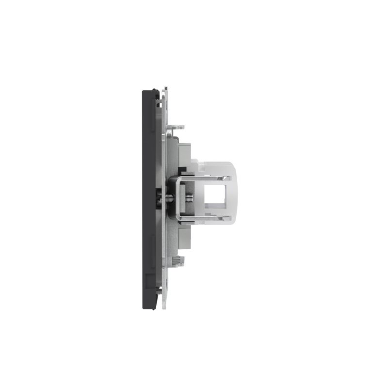 Розетка компьютерная 2-м KANT RJ45 кат.6A без шторки черн. уголь DKC 7012674 в интернет-магазине Рэмкабель