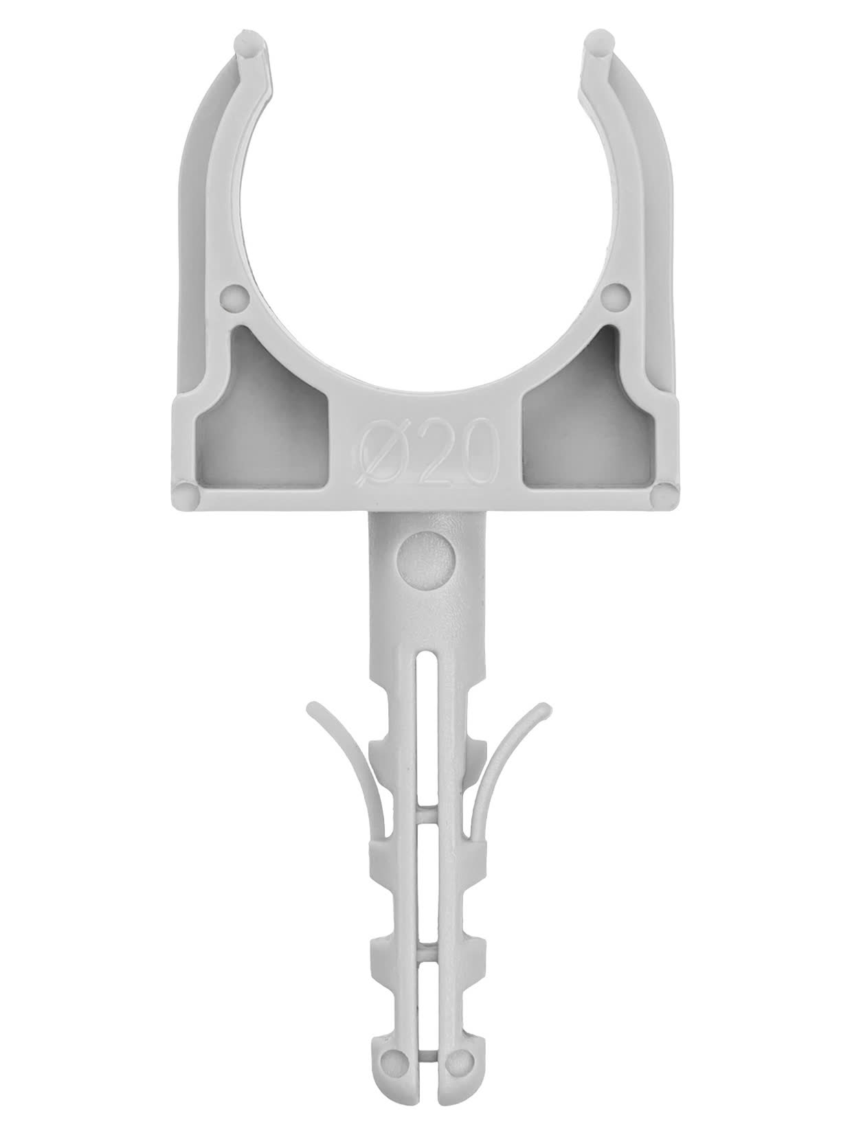 Крепеж-клипса для трубы 20 мм с дюбелем TDM SQ0405-0092 в интернет-магазине Ремкабель