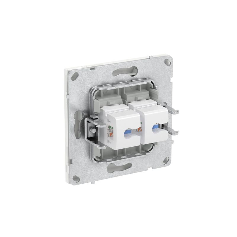 Розетка компьютерная 2-м KANT RJ45 кат.5E без шторки бел. магнолия DKC 7000664 в интернет-магазине Рэмкабель