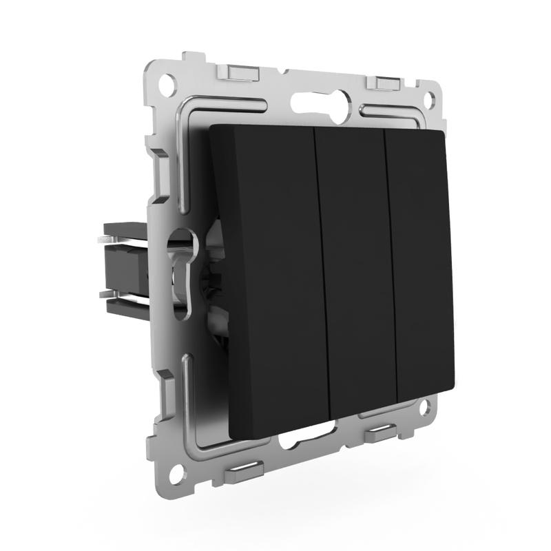 Выключатель 3-кл. СП Pixel 10А IP20 механизм карбон TOKOV ELECTRIC TKE-PX-V3-C14 в интернет-магазине Рэмкабель