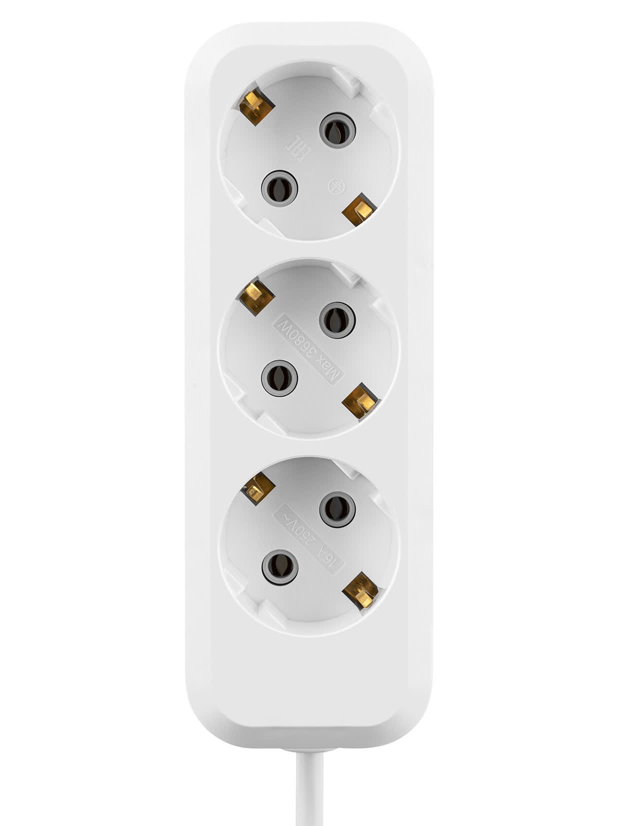 Удлинитель УН03 (3 гнезда, 7 метров, с/з, 10 А, 2300 Вт, белый) TDM SQ1303-1043 в интернет-магазине Ремкабель