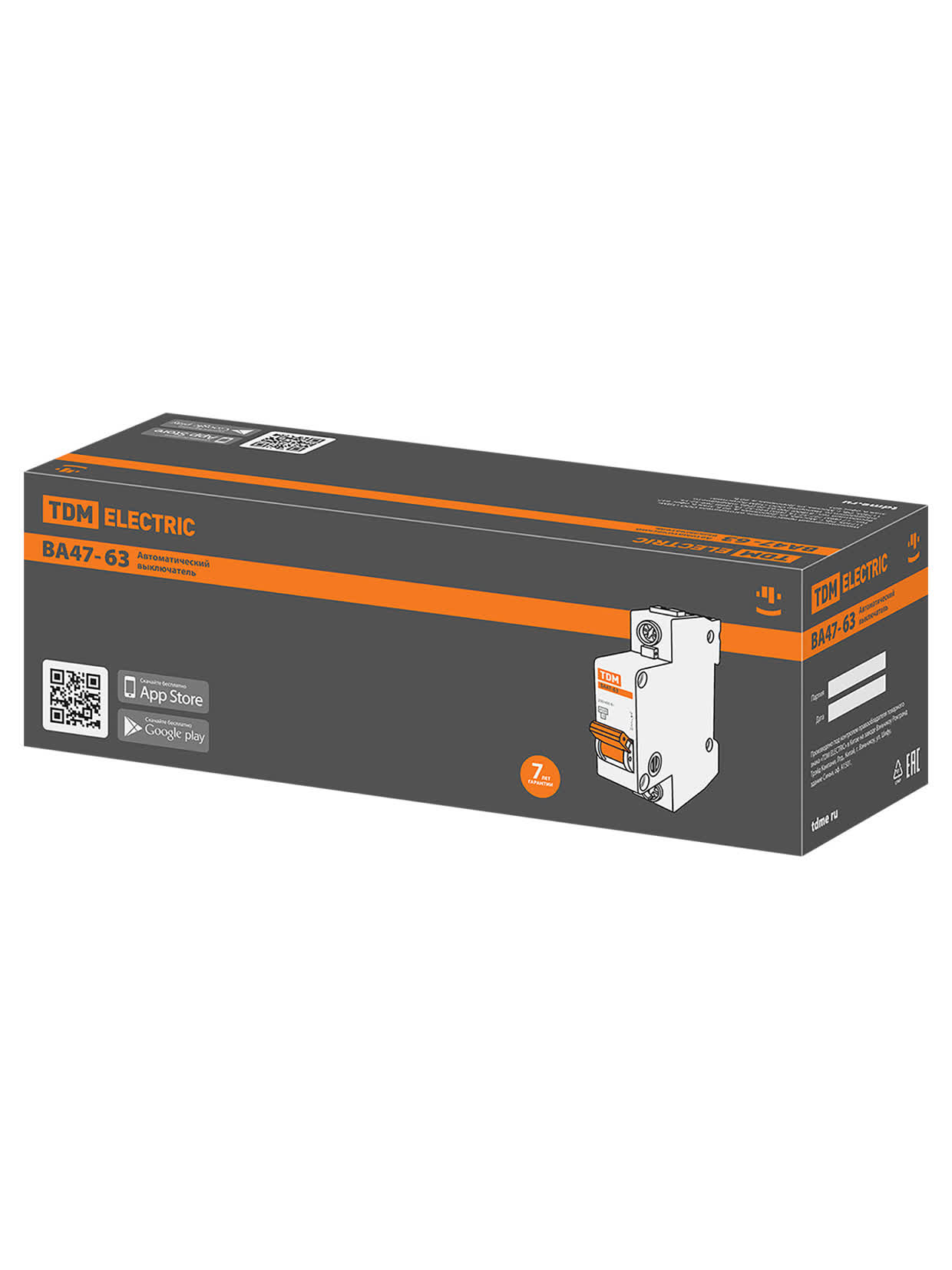 Выключатель автоматический ВА47-63 1Р 10А 4,5кА х-ка С TDM SQ0218-0002 в интернет-магазине Ремкабель