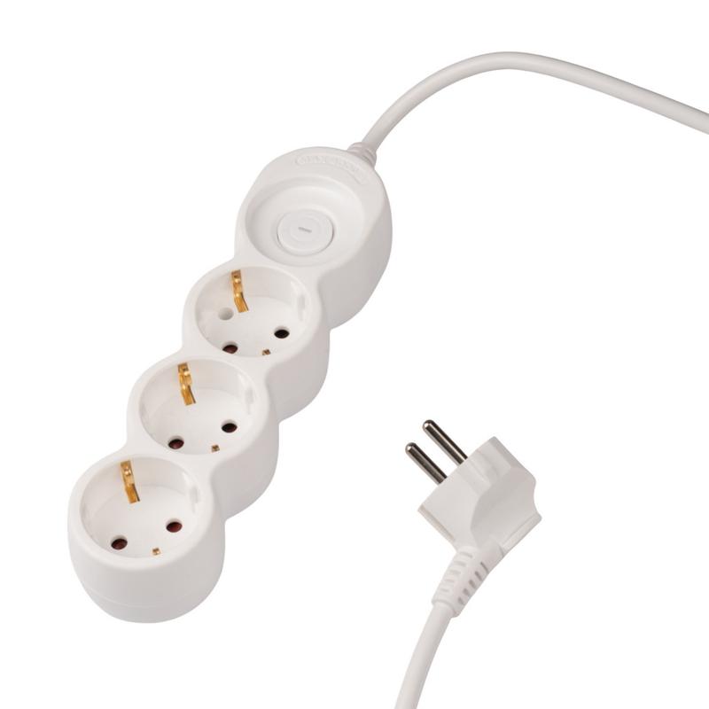 Удлинитель EX-03GS-500 (3х5) заземл. выкл. JazzWay 5065185 в интернет-магазине Рэмкабель