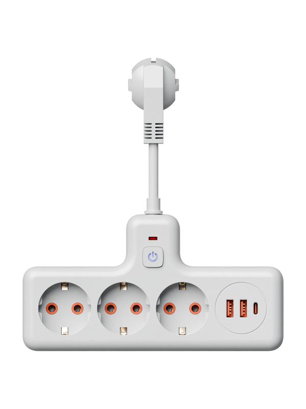 Удлинитель с сетевым фильтром 3х0.3м 10А 2USB + 1USBC 2500Вт ПВС 3х1 компакт бел. КОСМОС FRKsm0.3m-3g(W)USB в интернет-магазине Рэмкабель