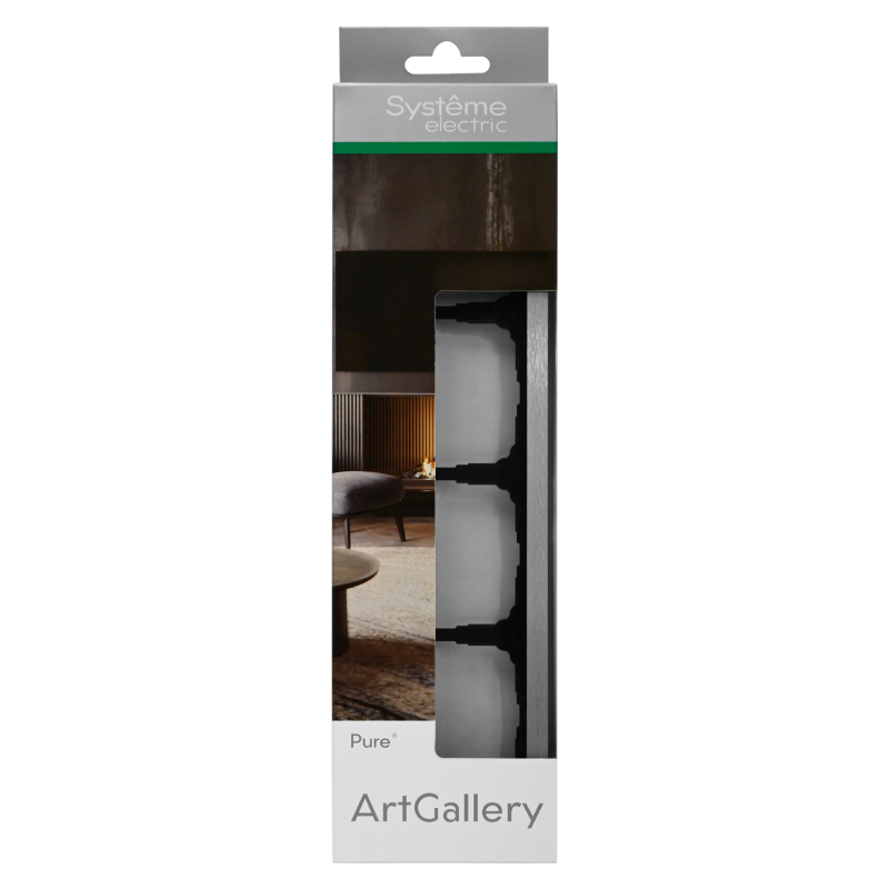 Рамка 4-м ArtGallery Pure метал. алюм. SE GAL312104 в интернет-магазине Рэмкабель