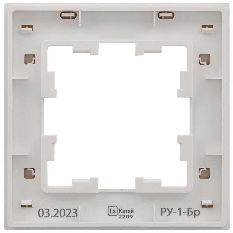 Рамка 1-м BRITE РУ-1-Бр бел. рифленый IEK BR-M12-51-K01 в интернет-магазине Рэмкабель
