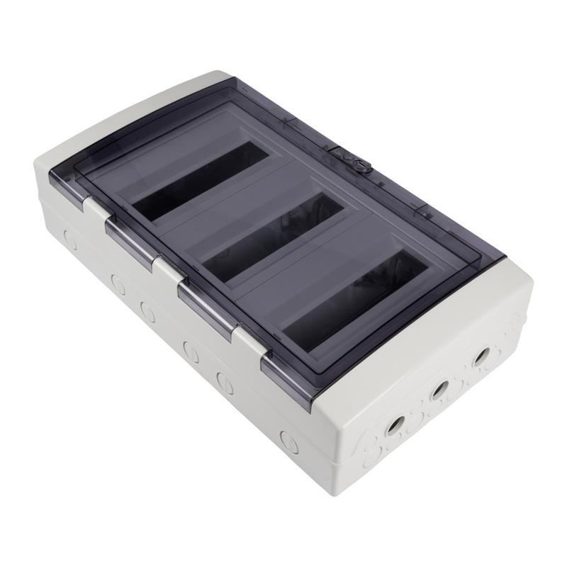 Бокс модульный накладной PDB/W 4036 GR (ЩРН-ПГ-36) IP65 пластик. Pro JazzWay 5072169 в интернет-магазине Рэмкабель