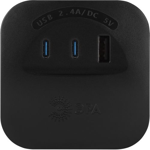 Разветвитель 4-м SP-4-3USBAC-B + 3 USB A+C со шторками 10А черн. Эра Б0069084 в интернет-магазине Рэмкабель