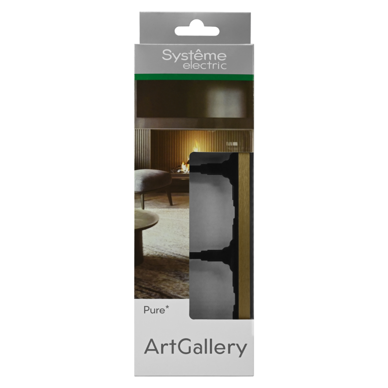 Рамка 3-м ArtGallery Pure метал. латунь SE GAL312203 в интернет-магазине Рэмкабель