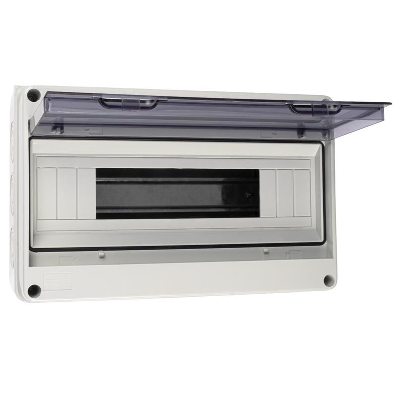 Бокс модульный накладной PDB/W 4015 GR (ЩРН-ПГ-15) IP65 пластик. Pro JazzWay 5072107 в интернет-магазине Рэмкабель