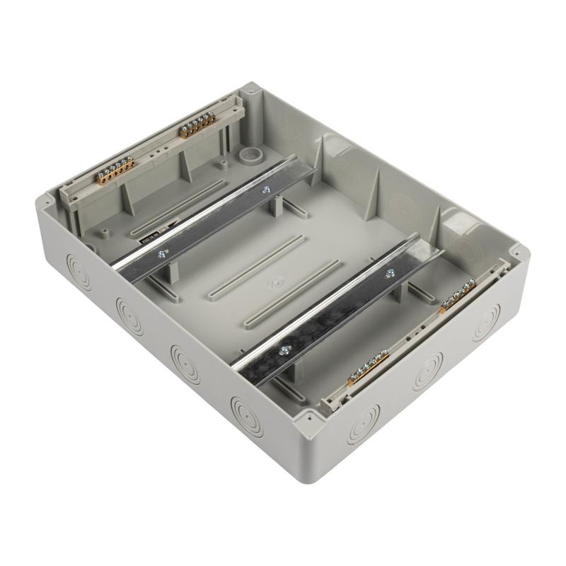 Бокс модульный накладной PDB/W 4024 GR (ЩРН-ПГ-24) IP65 пластик. Pro JazzWay 5072145 в интернет-магазине Рэмкабель