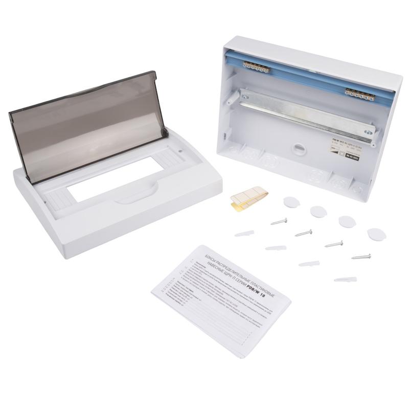 Бокс модульный накладной PDB/W 1012 WH (ЩРН-П-12) IP41 пластик. Pro JazzWay 5071674 в интернет-магазине Рэмкабель