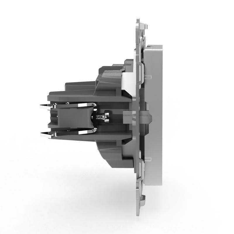 Розетка 1-м СП Pixel 16А IP20 с заземл. механизм алюм. TOKOV ELECTRIC TKE-PX-R1Z-C03 в интернет-магазине Рэмкабель