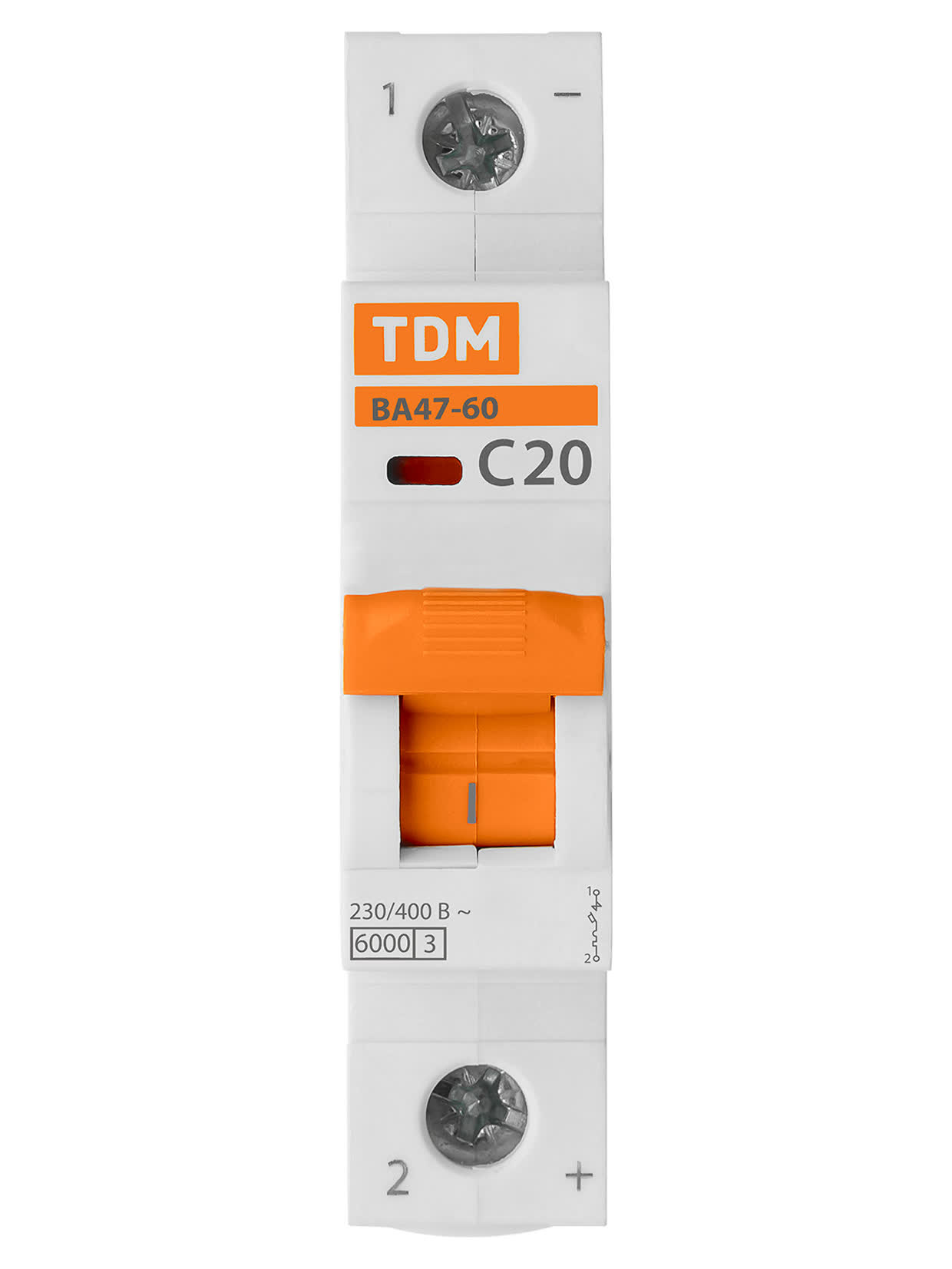 Выключатель автоматический ВА47-60 1P 20A C 6 kA TDM SQ0223-0078 в интернет-магазине Ремкабель