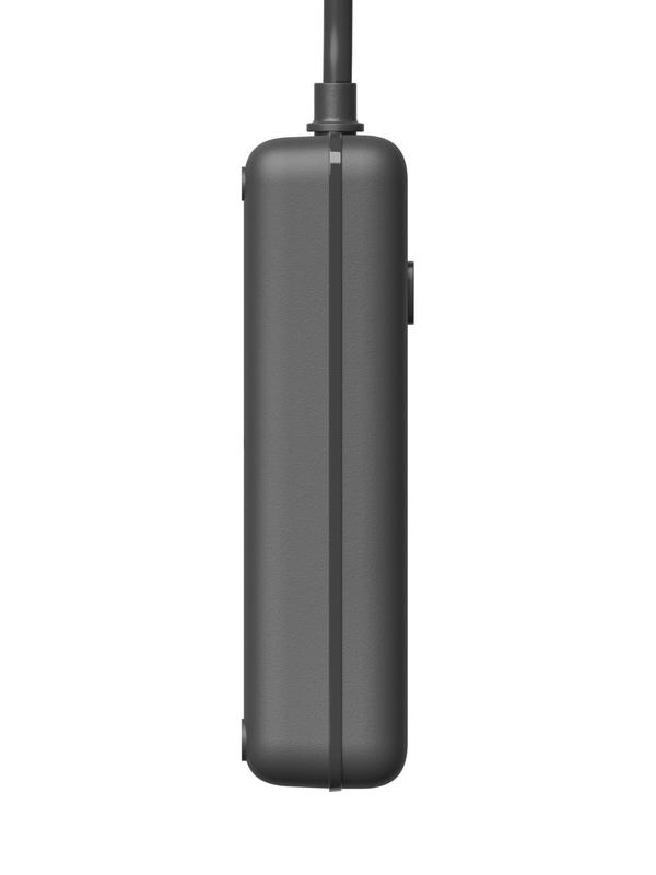 Удлинитель с сетевым фильтром 3х5м 10А 4USB + 2USBC 2500Вт ПВС 3х1 прямоуг. черн. КОСМОС FKsmPR-5m-3g(B)USB в интернет-магазине Рэмкабель