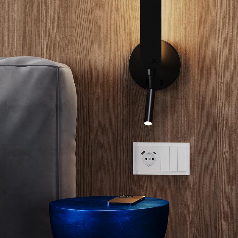 Розетка 1-м СП S70 16А с USB тип A+С механизм с заземл. защ. шторки бел. глянцевый Voltum VLS040501 в интернет-магазине Рэмкабель