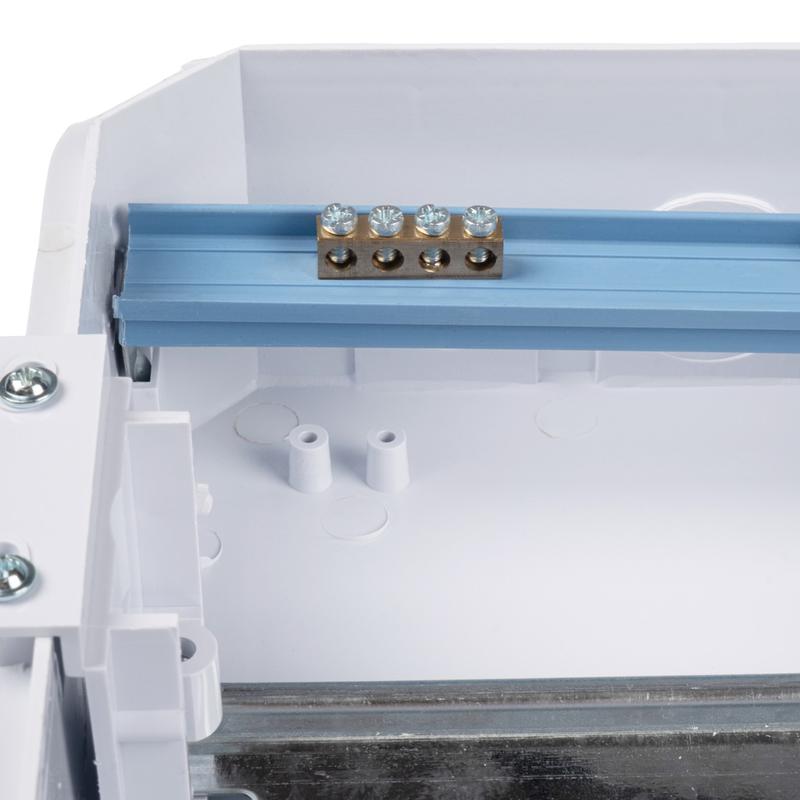 Бокс модульный встраив. PDB/R 1008 WH (ЩРВ-П- 8) IP41 пластик. Pro JazzWay 5071742 в интернет-магазине Рэмкабель