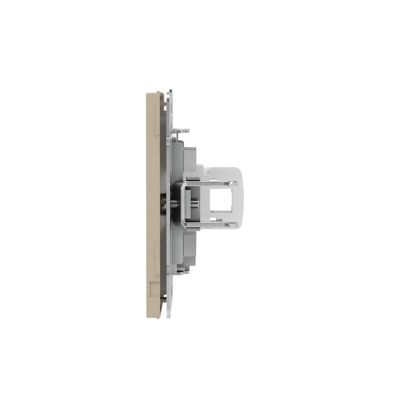 Розетка компьютерная 1-м KANT RJ45 кат.5E без шторки ванильн. марципан DKC 7015663 в интернет-магазине Рэмкабель