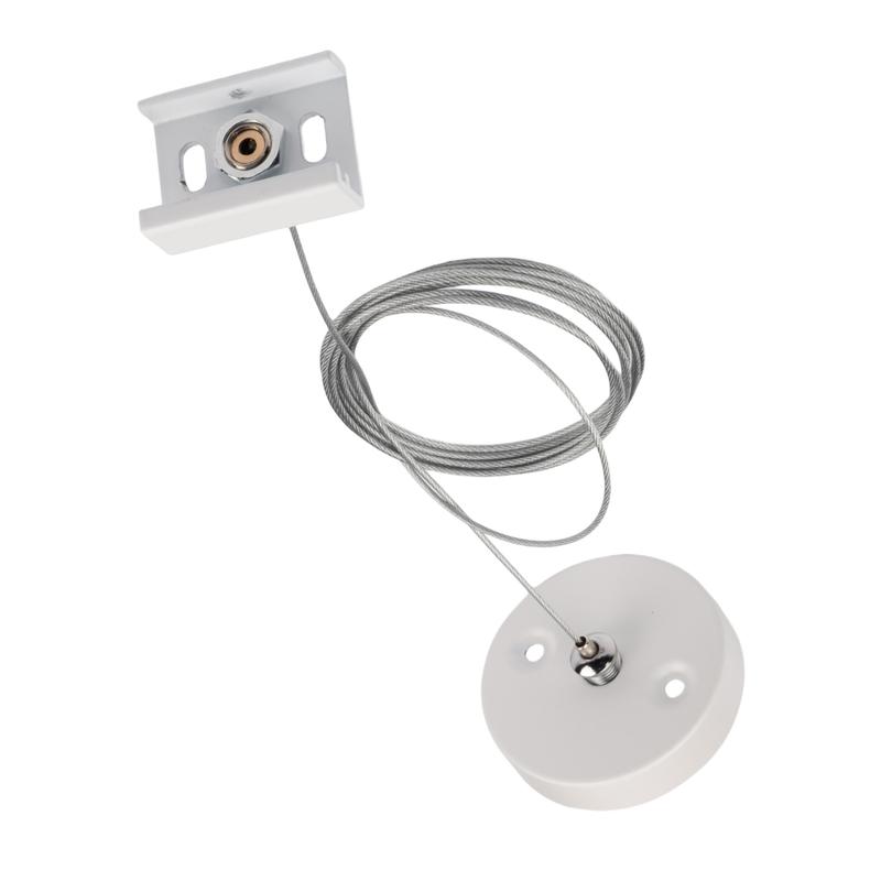 Подвес для шинопровода трехфазного 3P PTR S-2м WH Pro+ бел. JazzWay 5063945 в интернет-магазине Рэмкабель
