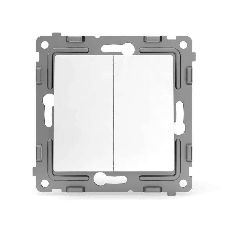 Выключатель 2-кл. СП Pixel 10А IP20 механизм бел. TOKOV ELECTRIC TKE-PX-V2-C01 в интернет-магазине Рэмкабель
