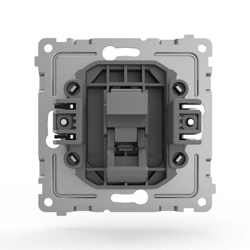 Розетка телефонная 1-м СП Pixel RJ11 механизм карбон TOKOV ELECTRIC TKE-PX-RT1-C14 в интернет-магазине Рэмкабель