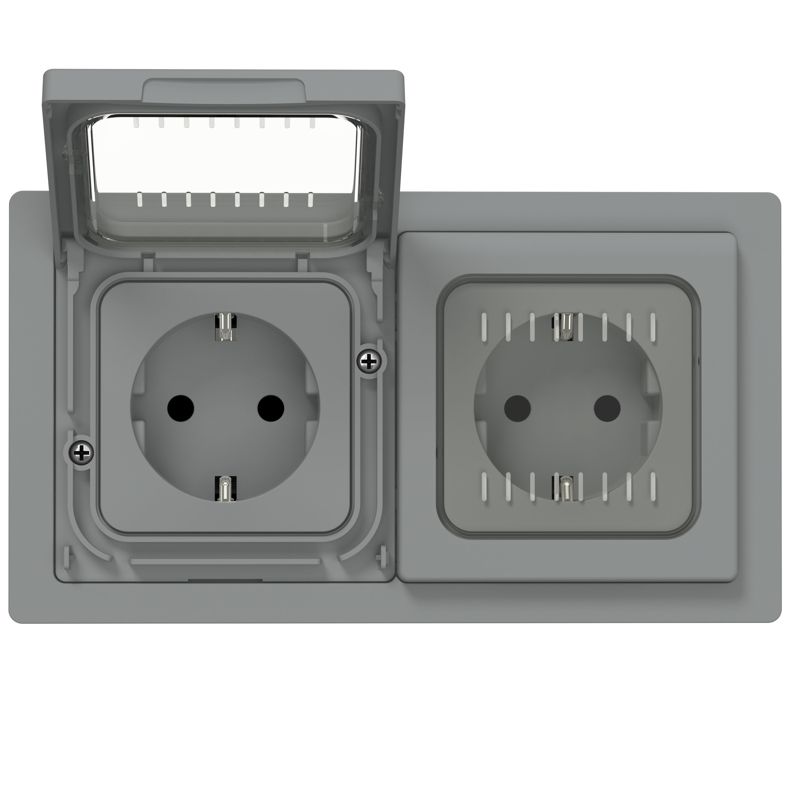 Рамка 2-м СП FLITE Рпро-2-55-ФлС IP55 сер. IEK FI-M20-32-55-K03 в интернет-магазине Рэмкабель