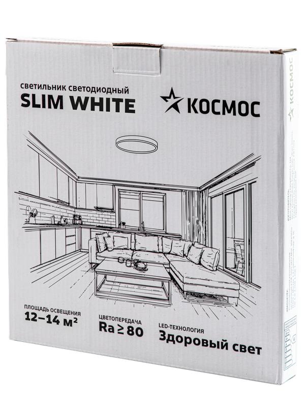 Светильник светодиодный SLIM WHITE 28Вт 4500К IP40 2398лм 230В 300х25мм КОСМОС KSlim28w_W4500K в интернет-магазине Рэмкабель