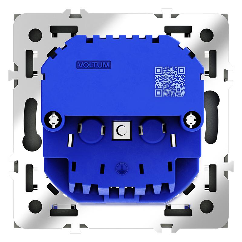 Розетка 1-м СП S70 16А с USB A+С с заземл. защ. шторки механизм титан Voltum VLS040506 в интернет-магазине Рэмкабель