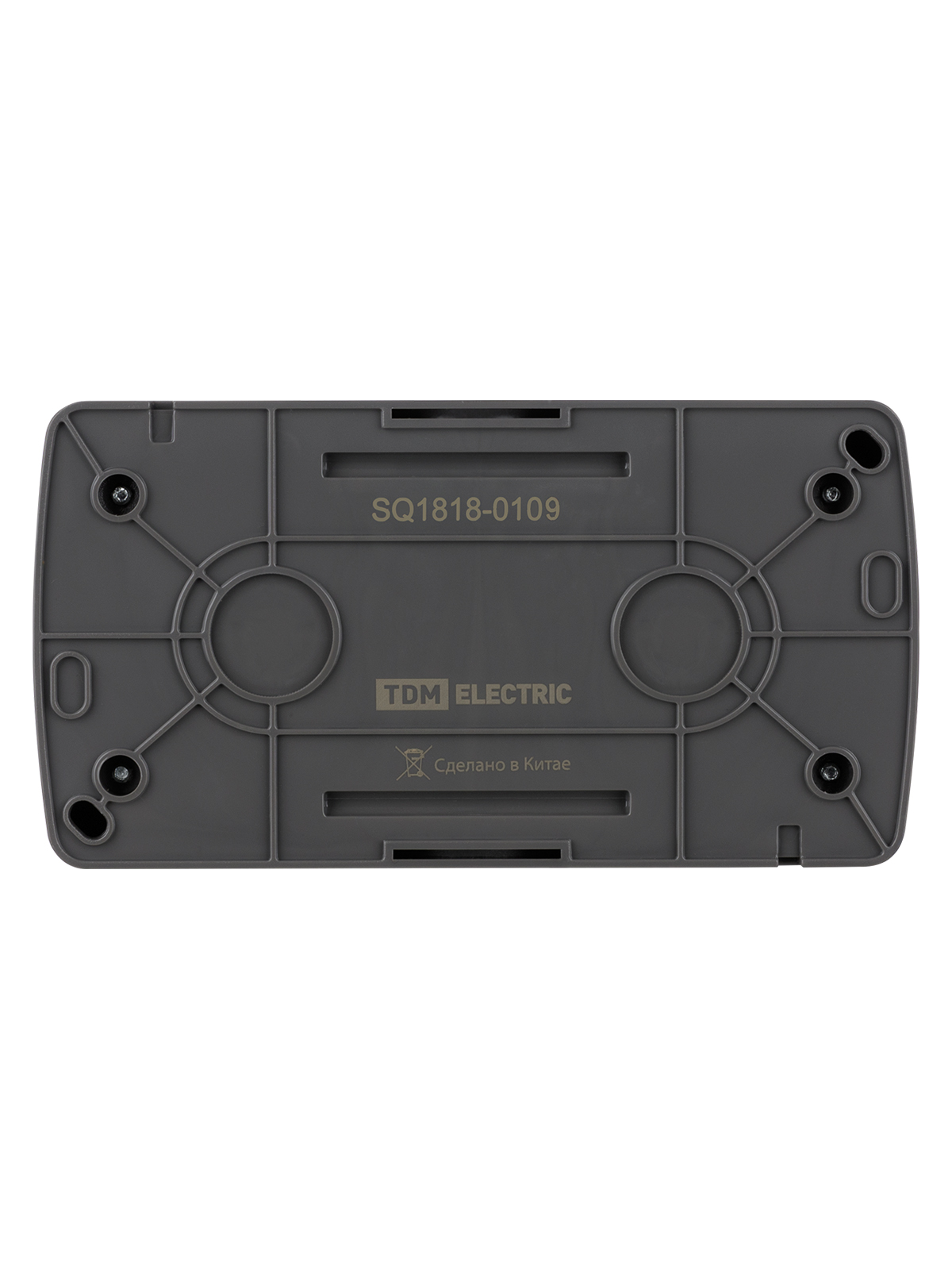 Розетка двойная 2П+3 открытой установки IP54 16А с прозрачной крышкой серая TDM SQ1818-0109 в интернет-магазине Ремкабель