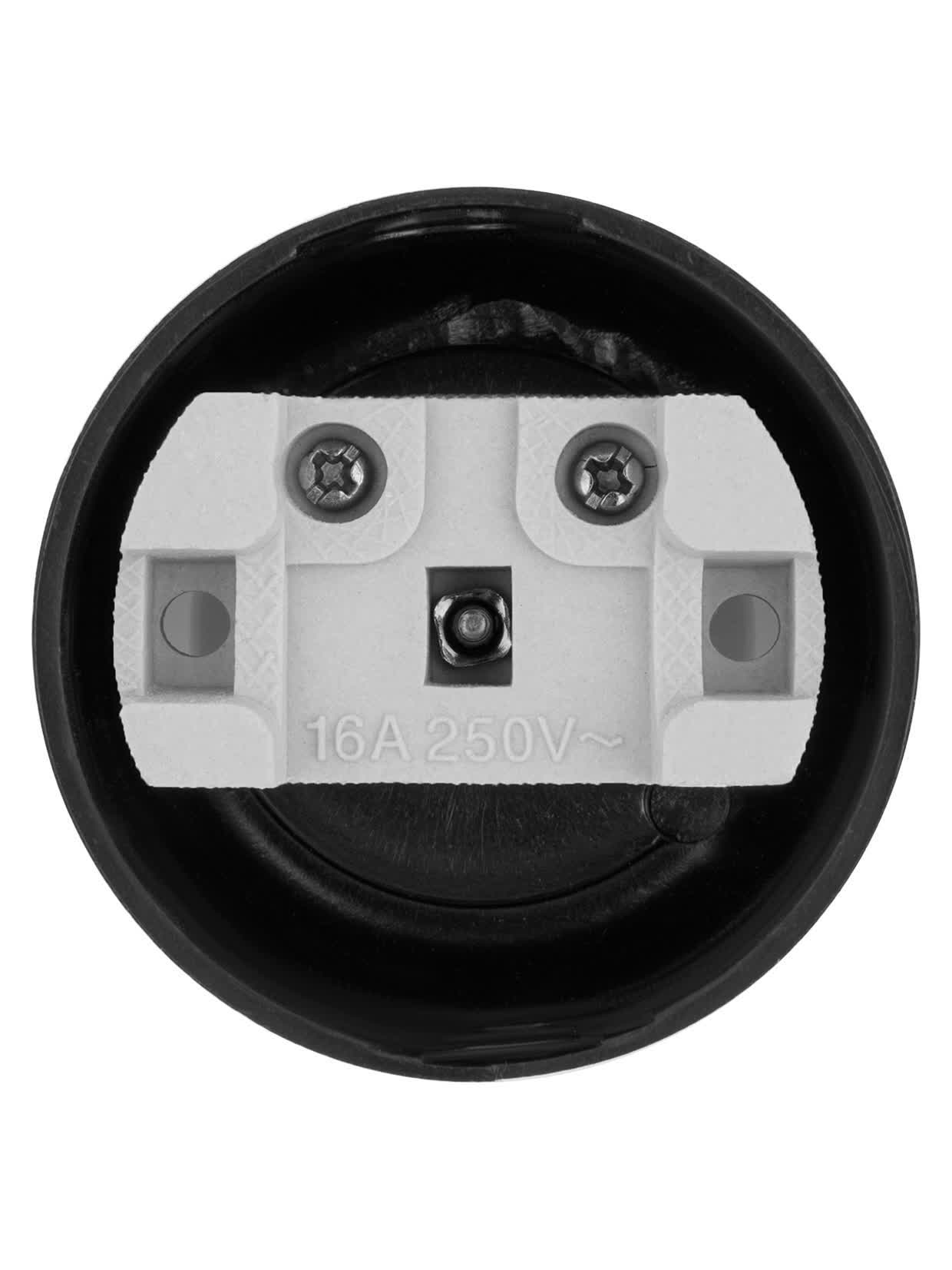 Розетка 2П 16А 250B о/у черная TDM SQ1806-0102 в интернет-магазине Ремкабель