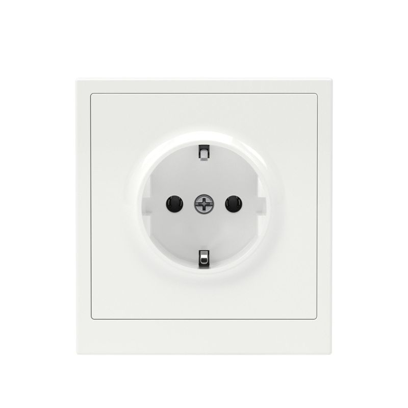 Розетка силовая KANT 2P+E без шторки бел. магнолия DKC 7000033 в интернет-магазине Рэмкабель