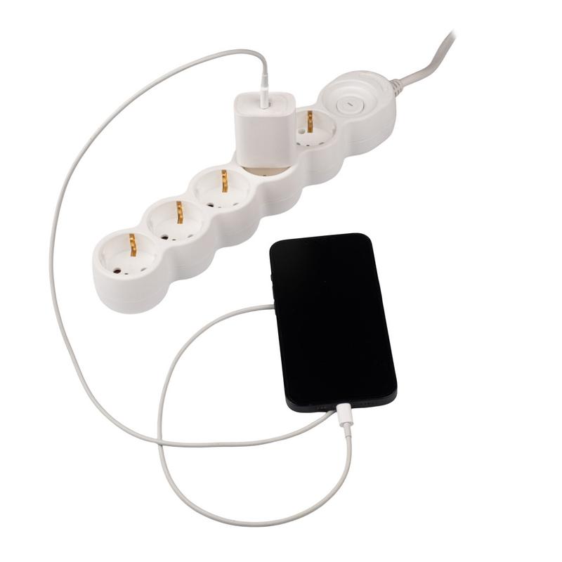 Удлинитель EX-05GS-500 (5х5) заземл. выкл. JazzWay 5065208 в интернет-магазине Рэмкабель