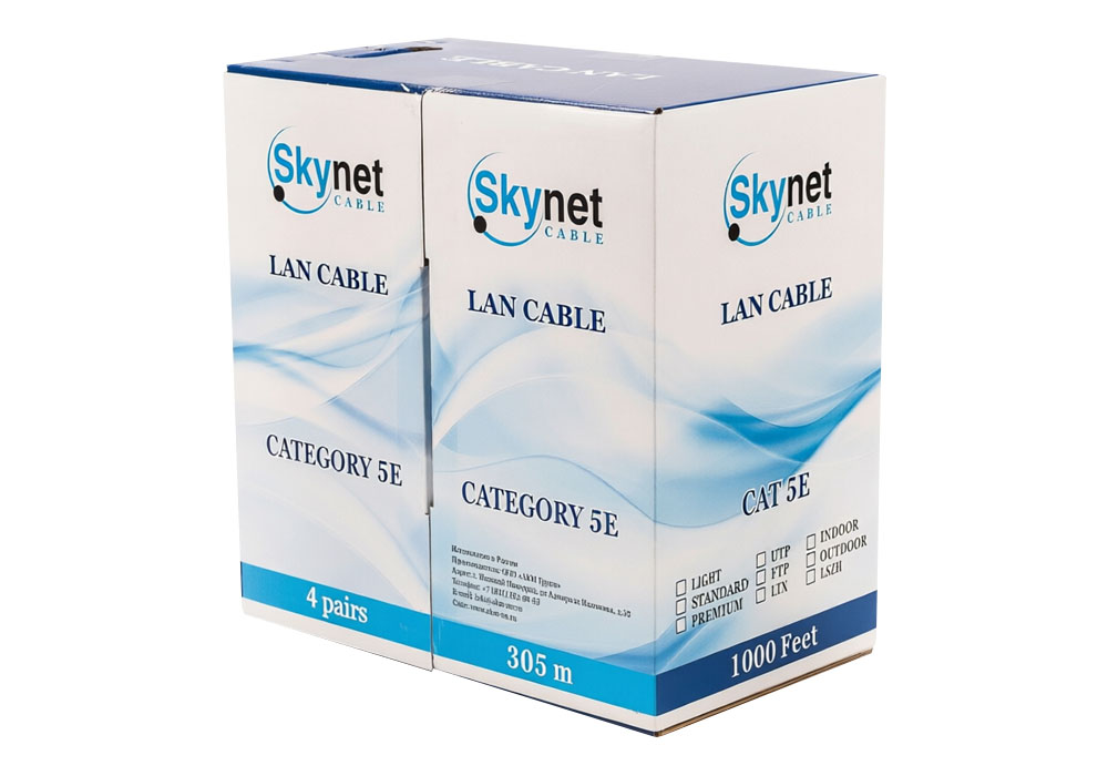 Кабель витая пара FTP 4 пары AWG 24 Cat.5е экран внешняя Cu Standart 4x2x0,5 в интернет-магазине Ремкабель